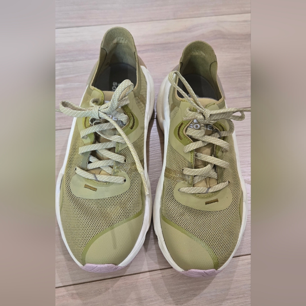 Sorel Women's Kinetic RNEGD Float Sneakers - Olive - Picture 5 of 10